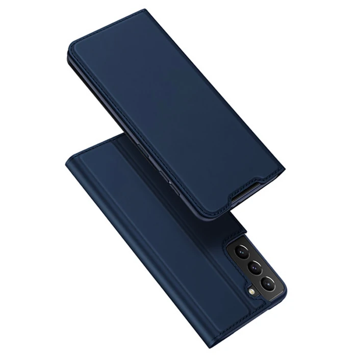 Dux Ducis SM Galaxy S21 Kılıf Kapaklı Flip Cover Kılıf Skinpro Series-(5775) - Siyah