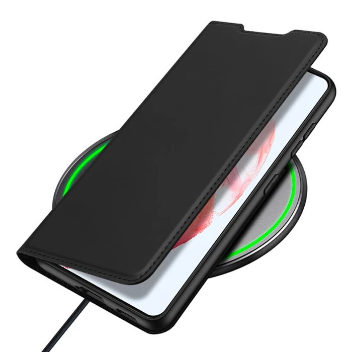 Dux Ducis SM Galaxy S21 Kılıf Kapaklı Flip Cover Kılıf Skinpro Series-(5775) - Siyah