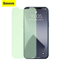 BASEUS  İPhone 12/ 12 Pro 6.1 0.30mm Full Tempered Cam Ekran Koruyucu 2Set Anti-Bluelight-(5775) - Şeffaf 2