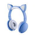 ALLY Kedi Kulak Kulaküstü Bluetooth 5.0 Kablosuz Kulaklık-(5775) - Pembe
