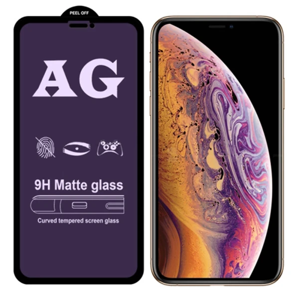 İPhone 11 Pro  Anti Blue Light 3D Full Cam Ekran Koruyucu-(5775) - Siyah