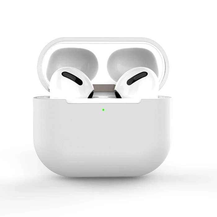 Ally Apple Airpods 3 için Ultra İnce Koruma Silikon Kulaklık Kılıfı-(5775) - Mavi