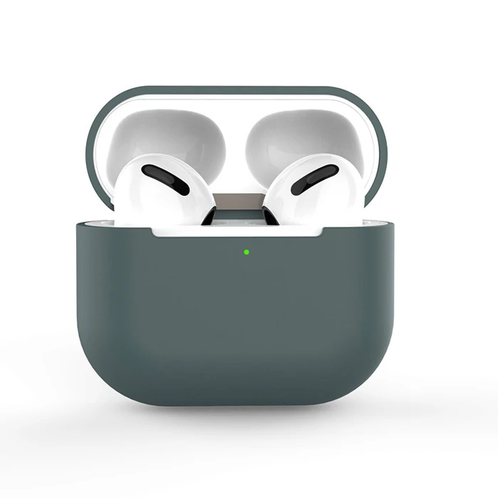 Ally Apple Airpods 3 için Ultra İnce Koruma Silikon Kulaklık Kılıfı-(5775) - Mavi