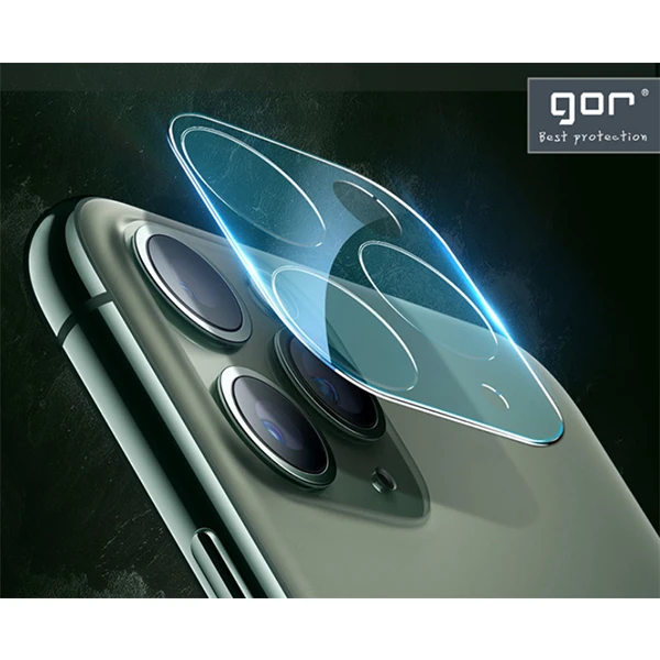 GOR İPhone 11 6.1 inch (2019) Tempered Kamera Koruma Cam 2adet Set-(5775) - Şeffaf 2