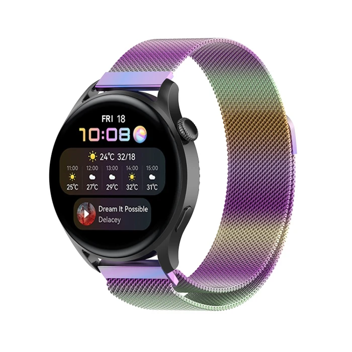 20MM Samsung watch huawei watch KayışKordon Metal Milano Loop-(5775) - Gold