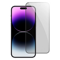 Ally iPhone 15 Pro Privacy Hayalet Full Koruma Tempered Cam Ekran Koruyucu-(5775) - Siyah
