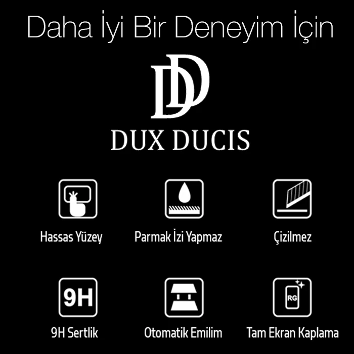 Dux Ducis Full Kaplama Xiaomi Mi 10 Lite Cam Ekran Koruyucu-(5775) - Siyah