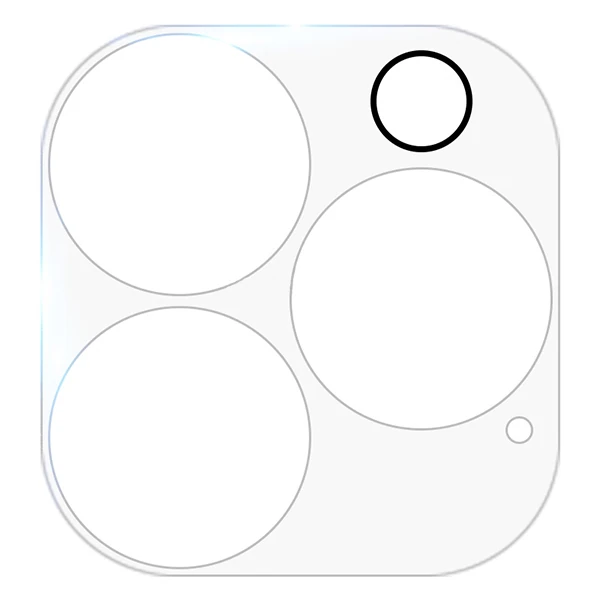 GOR İPhone 13 Pro 13 Pro Max 3D Tempered Cam Kamera Koruyucu 2Adet Set-(5775) - Şeffaf 2