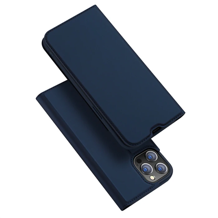 Dux Ducis iPhone 13 Pro Max 6.7inç Kılıf Kapaklı Flip Cover Kılıf SkinPro Series-(5775) - Rose Gold