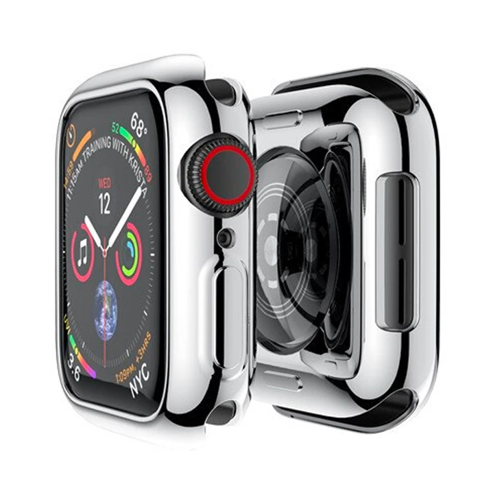 ALLY Apple Watch 7-8 45mm 360 Koruma Ultra Slim Silikon Kılıf-(5775) - Mavi