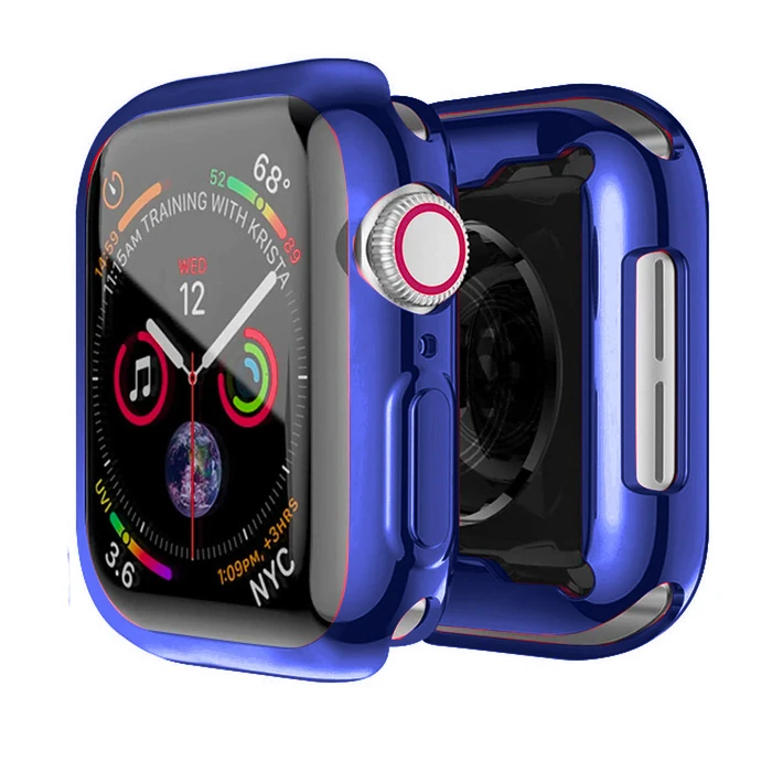 ALLY Apple Watch 7-8 45mm 360 Koruma Ultra Slim Silikon Kılıf-(5775) - Petrol Yeşili