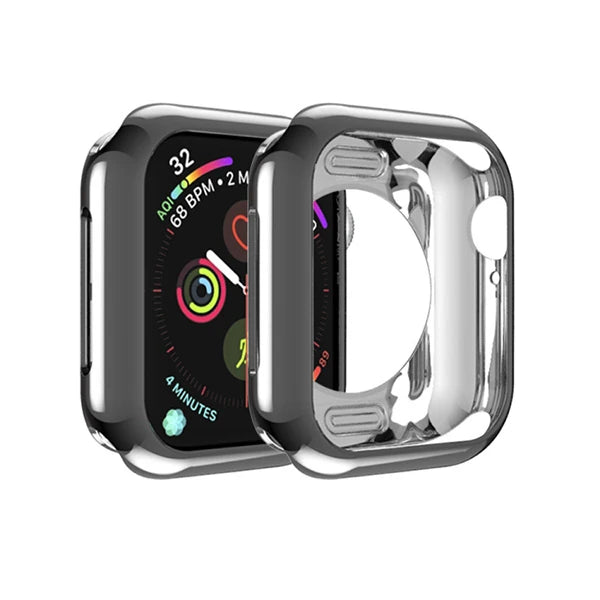 Ally Apple İWatch  40mm 360 Koruma Ultra Slim Silikon Kılıf-(5775) - Rose Gold