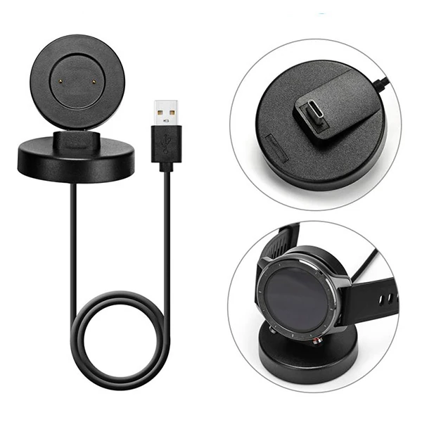 Huawei Watch GT/ GT2 / 2E /Magic / Dream Akıllı Saat Şarj Kablosu Stand-(5775) - Siyah