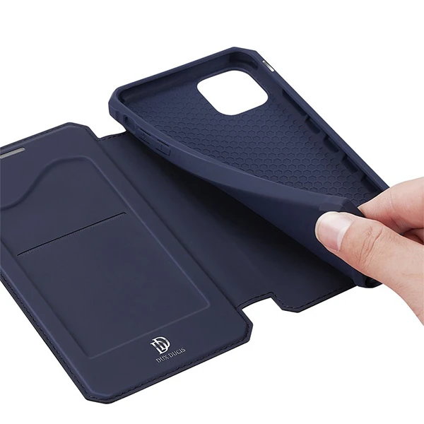 DUX DUCİS iPhone 12 Mini Kılıf Mıkantıslı Kapaklı Flip Cover Kılıf Skin X Series Flip Case-(5775) - Pembe