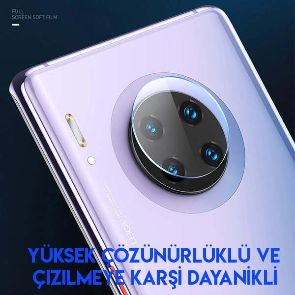 Baseus Huawei Mate30/Mate30 Pro Kamera Koruyucu Kırılmaz Cam  2adet set-(5775) - Şeffaf 2