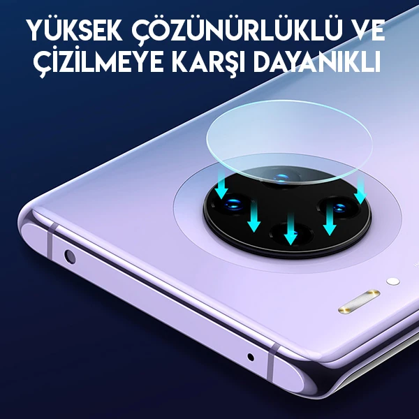 Baseus Huawei Mate30/Mate30 Pro Kamera Koruyucu Kırılmaz Cam  2adet set-(5775) - Şeffaf 2