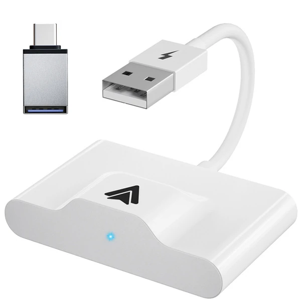 Ally Usb+Type-C Android Kablosuz Carplay Adaptör Çevirici - Youtube Netflix Tiktok Video Yansıtıcı-(5775) - Siyah