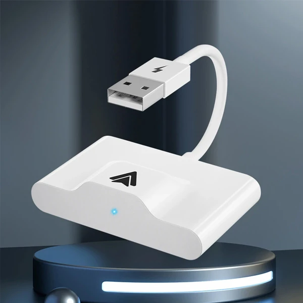 Ally Usb+Type-C Android Kablosuz Carplay Adaptör Çevirici - Youtube Netflix Tiktok Video Yansıtıcı-(5775) - Beyaz