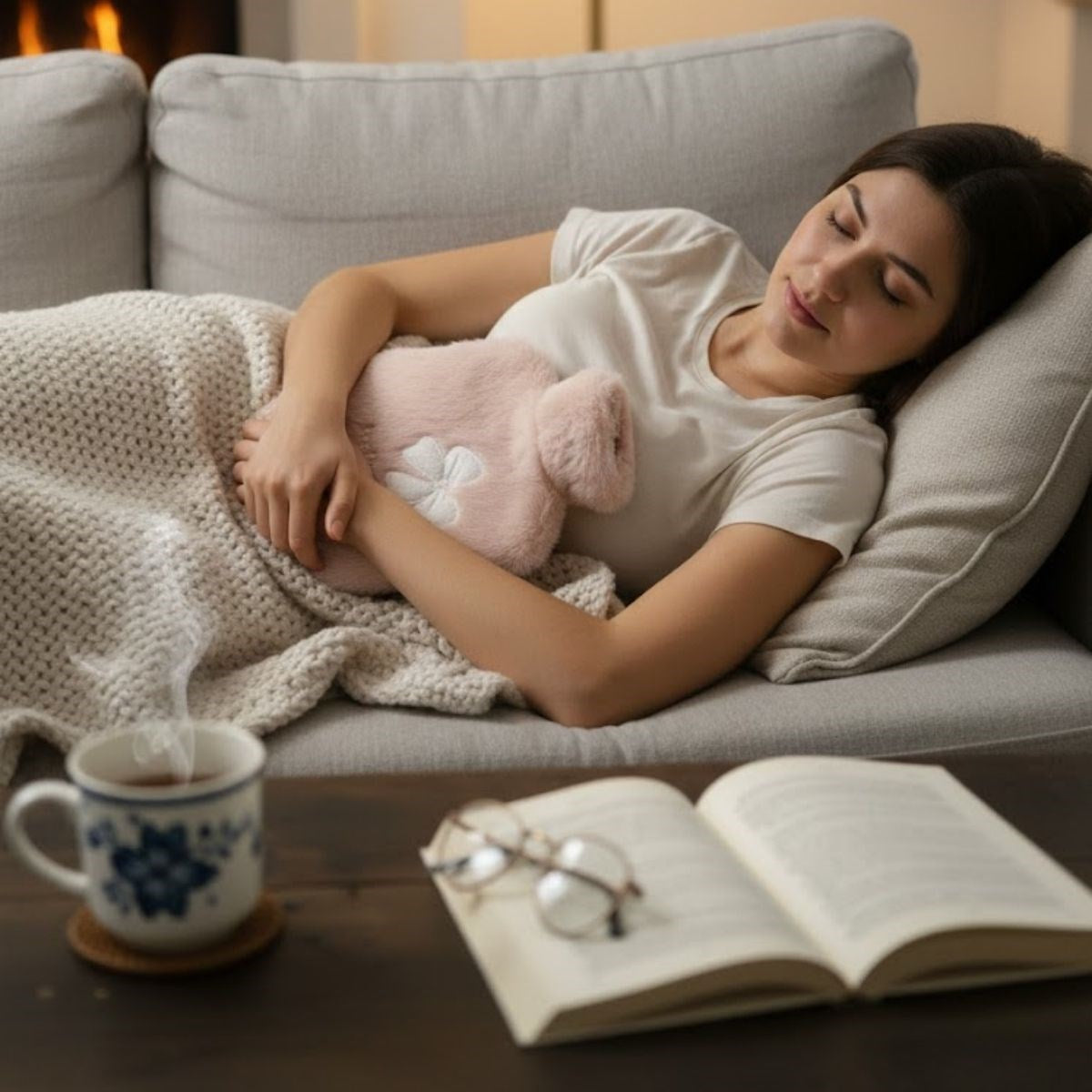 Hello Everyone Yazılı Kurdeleli Pembe Peluş Sıcak Su Torbası 1 Lt – Yumuşak Kılıf, Uzun Süre Sıcak Tutan Termal Su Torbası (5286)