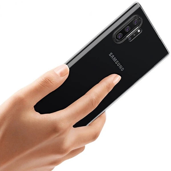 Ally Samsung Galaxy Note 10 Ultra Slim Fit Şeffaf Silikon Kılıf-(5775) - Şeffaf 2