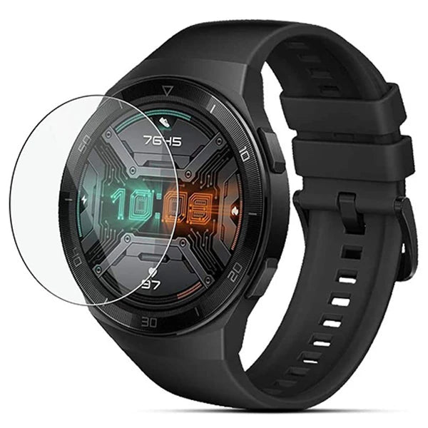 Huawei Watch GT2E Tempered Cam Kırılmaz Koruyucu-(5775) - Şeffaf 2