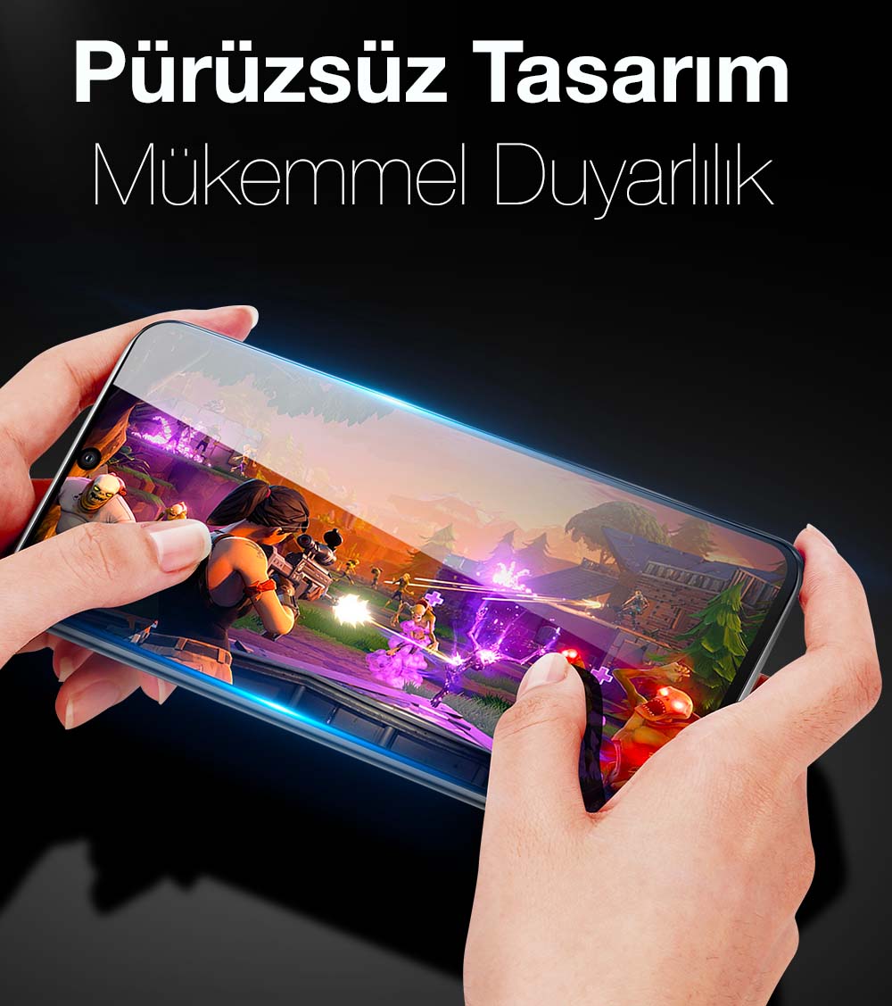 Dux Ducis iPhone 14 Pro Max 6.7 Full Kaplama Cam Ekran Koruyucu-(5775) - Siyah