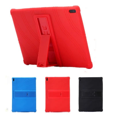 Lenovo Tab 4 10 (tb-X304X704 Standlı Silikon Kılıf-(5775) - Pembe