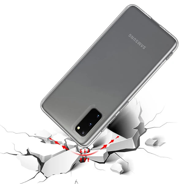 SM Galaxy S20/ S2 Lite 2.0mm Şeffaf Silikon kılıf Shockproof kılıf -> ŞEFFAF-(5775) - Şeffaf 2