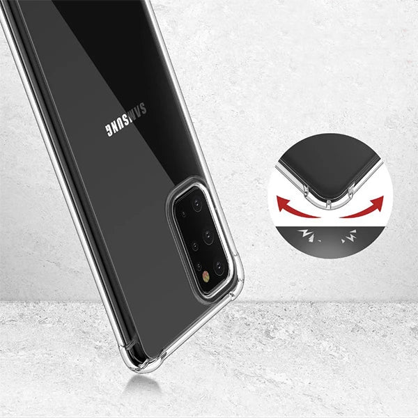 Ally Samsung Galaxy S20+ PLUS Anti-Drop Darbe Emici Silikon Kılıf-(5775) - Şeffaf 2