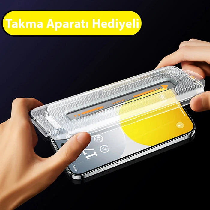 Baseus Schott iPhone 15 Pro Full Koruma Eye-Protection Tempered Cam Ekran Koruyucu-(5775) - Şeffaf 2