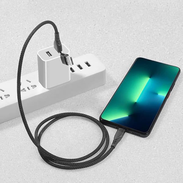ALLY 2in1 USB Lightning To PD Kablosu+USB Kablo-(5775) - Siyah
