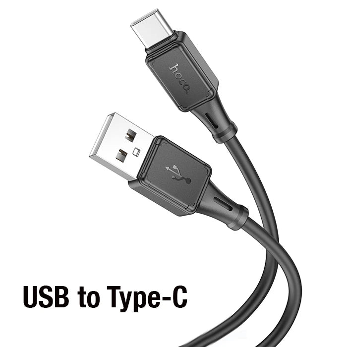 HOCO X101 Assistant USB to Type-C 3A Hızlı Şarj ve Data Kablosu-(5775) - Siyah