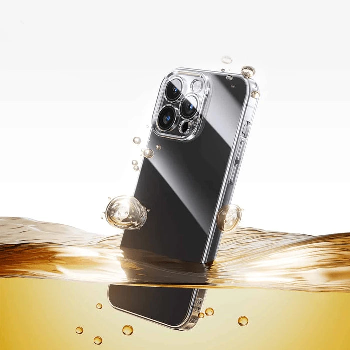 Baseus iPhone 15 Pro Corning Serisi Silikon Kılıf + Tempered Ekran Koruyucu Set-(5775) - Şeffaf 2