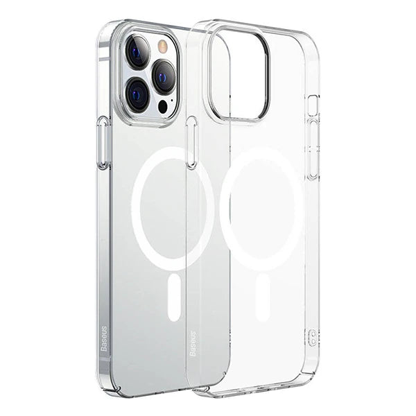 Baseus Crystal iPhone 12 Pro Max Kılıf Magsafe Uyumlu Manyetik Kılıf-(5775) - Şeffaf 2
