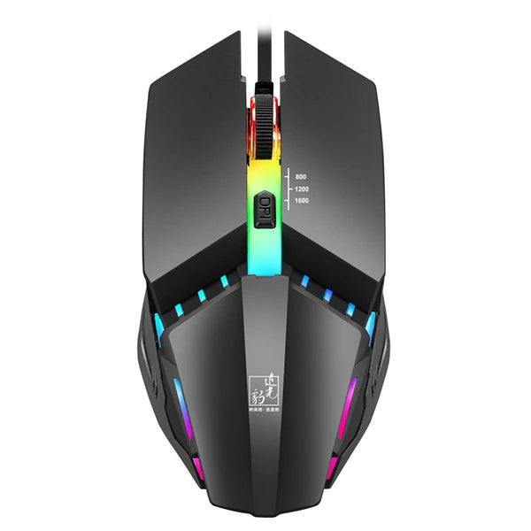 ALLY K3  Işıklı Kablolu Oyuncu- Gaming Mouse-(5775) - Siyah