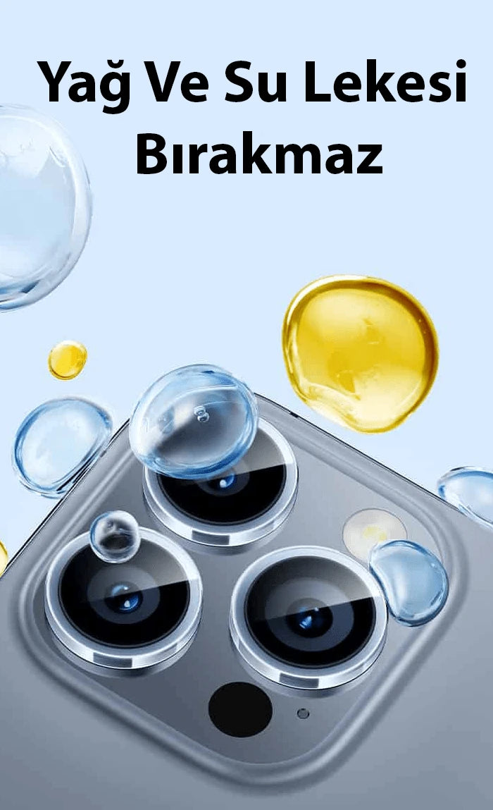 Baseus iPhone 15/15 Plus için Sapphire Serisi HD Cam Kamera Koruyucu-(5775) - Şeffaf 2