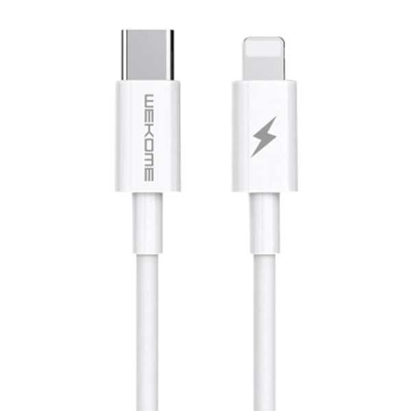 Wekome TYPE-C TO iPhone PD 20W Hızlı Şarj Kablosu 1.2M-(5775) - Beyaz