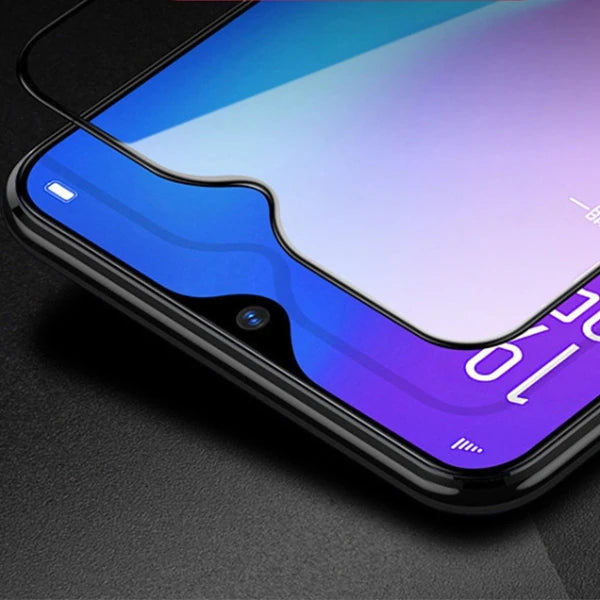 ALLY OPPO Realme C11 9D Full Glue Tempered Cam Ekran Koruyucu-(5775) - Siyah