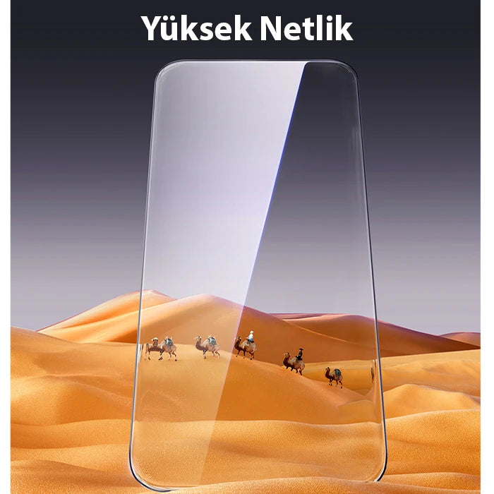 Baseus Schott iPhone 15 Pro Full Koruma Eye-Protection Tempered Cam Ekran Koruyucu-(5775) - Şeffaf 2