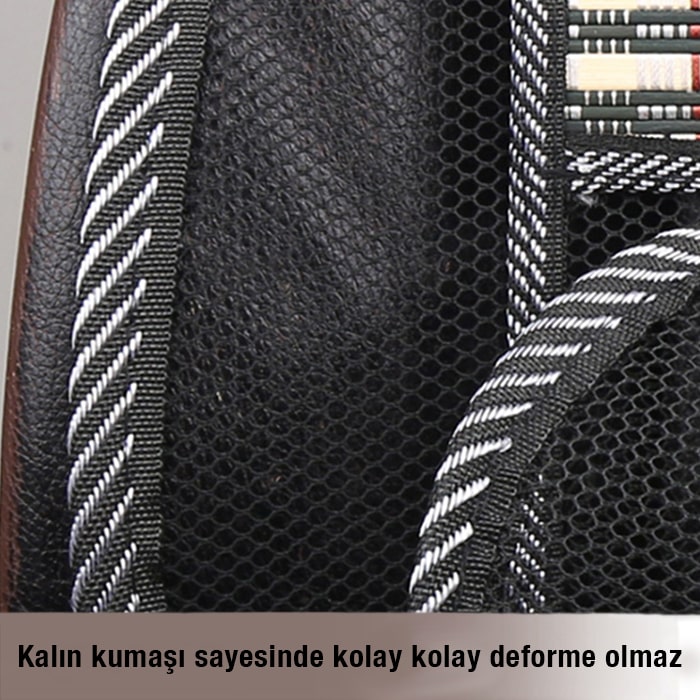 Ally Universal Bambu Araba Nefes Alabilen Koltuk Bel Minderi-(5775) - Siyah