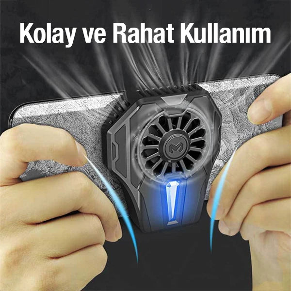 MEMO DL01 Telefon Soğutma Fanı Radyatör Soğutucu-(5775) - Siyah