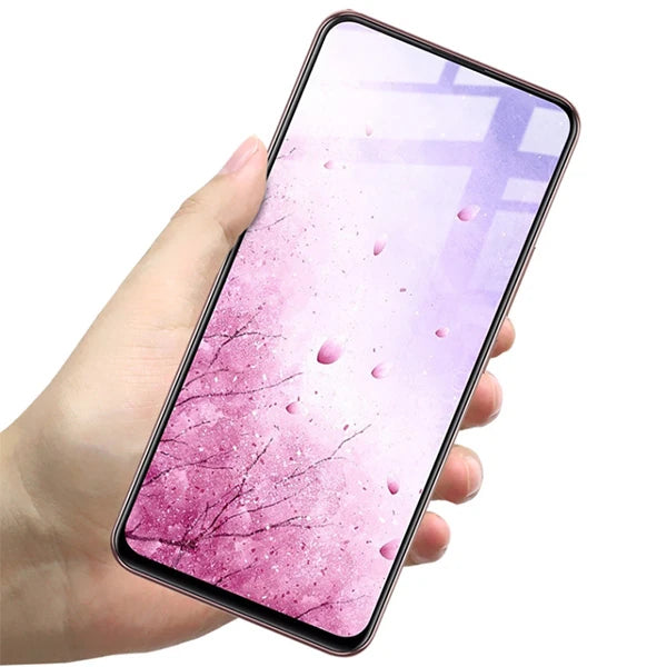 Xiaomi Redmi Note 9 Pro Full Glue Tempered Cam Ekran Koruyucu-(5775) - Siyah