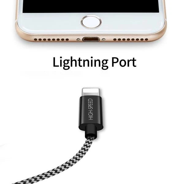 Dux Ducis K-One Cable İPhone  Usb Şarj Kablosu 1 METRE-(5775) - Siyah