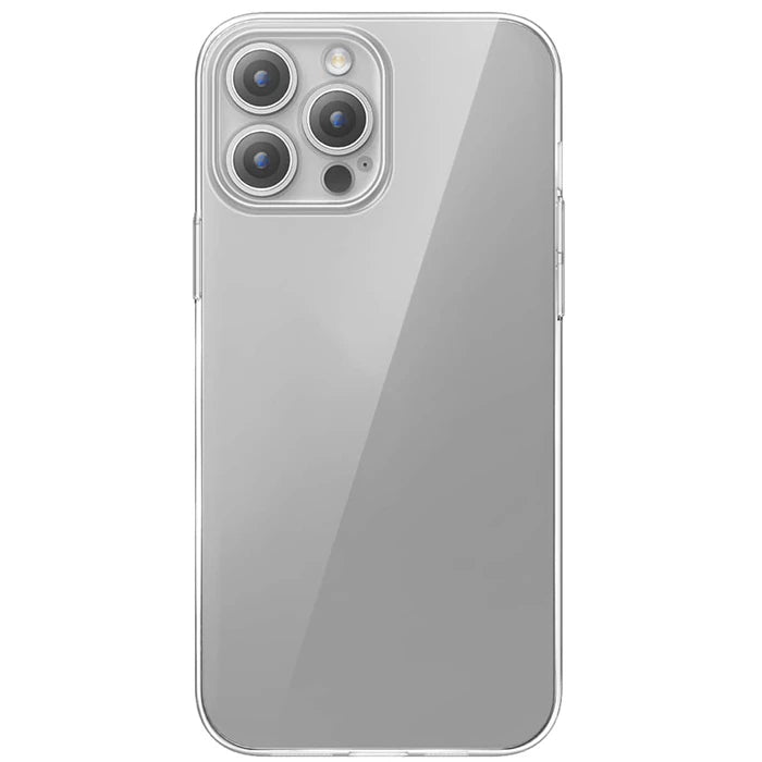 Baseus iPhone 15 Pro Schott Serisi Şeffaf Silikon Kılıf + Tempered Ekran Koruyucu Set-(5775) - Şeffaf 2