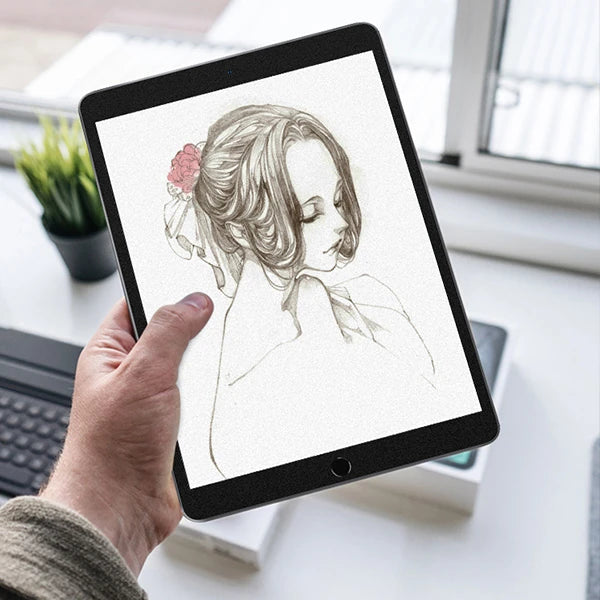ALLY İPad Pro/Air 310.5 İnch Paper Like Film Darbe Emici Pet Ekran Koruyucu-(5775) - Şeffaf 2