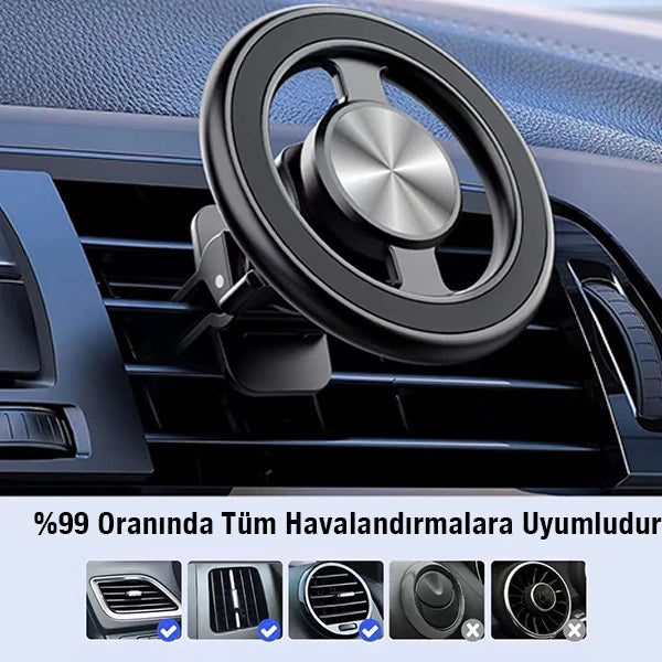 Ally HL-153A Mıknatıslı Araç Havalandırma Telefon Tutucu-(5775) - Siyah