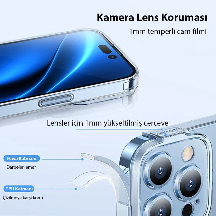 Baseus Simple Case iPhone 14 Pro 6.1 Kamera Korumalı İnce Silikon Şeffaf Kılıf-(5775) - Şeffaf 2