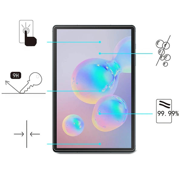 ALLY Sm Galaxy Tab S8 Plus S7 Plus Tempered Kırılmaz Cam Ekran Koruyucu-(5775) - Şeffaf 2