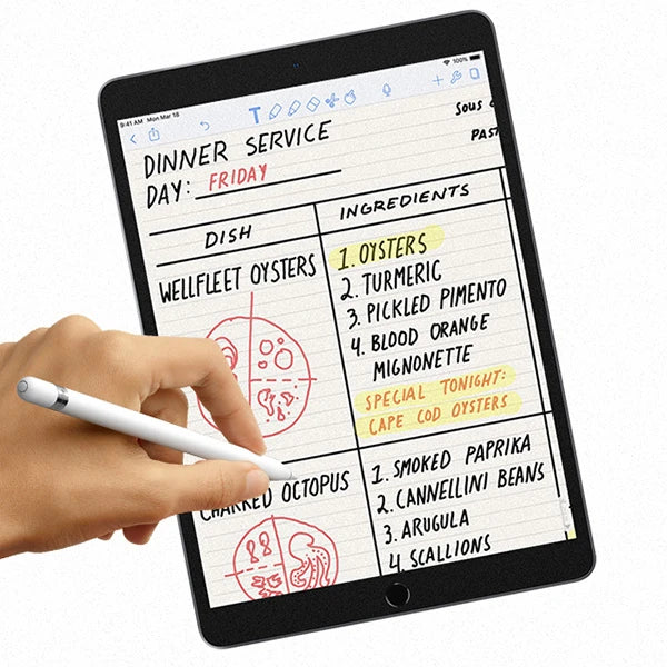 ALLY İPad Pro/Air 310.5 İnch Paper Like Film Darbe Emici Pet Ekran Koruyucu-(5775) - Şeffaf 2