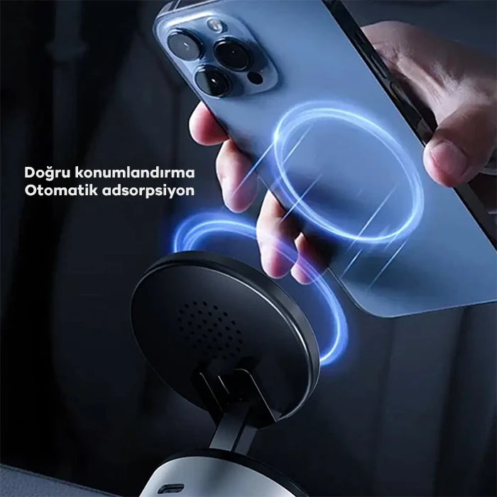Ally 360° Ayarlanabilir Vakumlu Araç Oto Telefon Tutucu-(5775) - Gri
